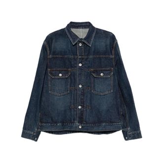 sacai Denim Jackets, male, Blue, Size: M Outerwear Sacai