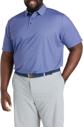 Callaway Big & Tall Golf Club Printed Performance Polo Shirt in Peacoat at Nordstrom, Size 3X Big