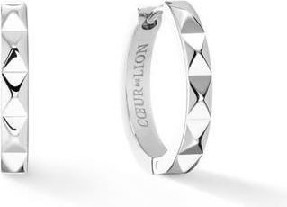 Coeur de Lion Spikes 23 Hoop Earrings in Silver at Nordstrom