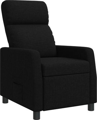 vidaXL Recliner Negro Tela Vidaxl