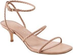 Marc Fisher Beylee Ankle Strap Kitten Heel Sandal in Medium Natural at Nordstrom Rack, Size 7.5