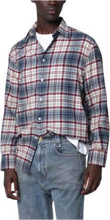 Willy Chavarria Camisa de Lana - Shirts - Hombre - Rojo - S