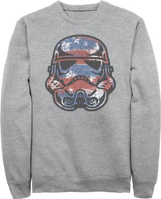 Star Wars Mens Star Wars Patriotic Stormtrooper Sweatshirt in Athletic Heather at Nordstrom, Size Xxx-Large