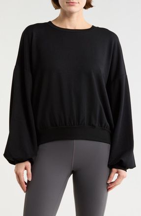 Beyond Yoga Upper East Cropped Pullover Sweater in Black at Nordstrom Rack, Size X-Small