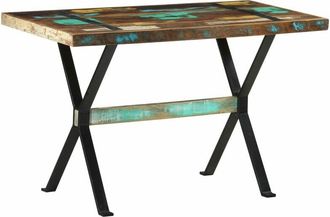vidaXL Dining Table 120x60x76 cm Solid Reclaimed Wood vidaXL