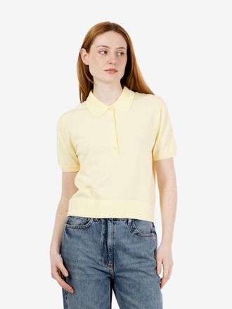 Patrizia Pepe Polo in maglia leggera vanilla