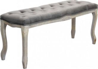 No Brand Panca da interno in legno e velluto con design moderno 110x36xH47 cm