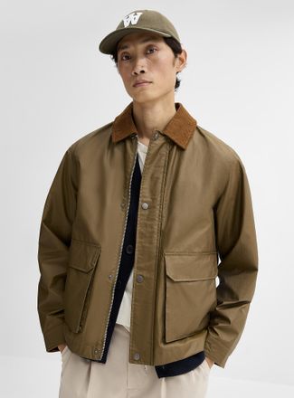 Lindbergh Mens Coated fabric jacket