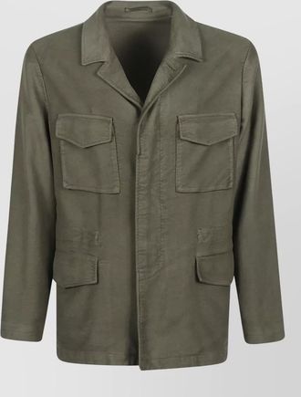Boglioli utility jacket with four front pockets