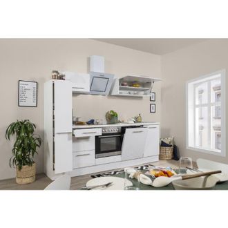 Respekta Cucina Blocco cucina Blocco cucina Amanda bianco 250 cm Respekta Premium