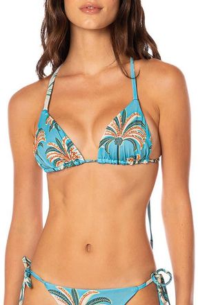 Maaji Pacific Breeze Sunflash Reversible Bikini Bottoms in Aquamarine at Nordstrom, Size Medium