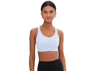 Brooks Chaser Padded Bra Womens Bra Halogen Blue : 2XL (40 A-D), Nylon/Spandex