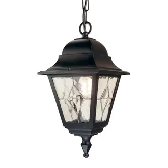 Elstead Lighting L&aacute;mpara de techo estilo c&aacute;sico de exterior con vidrio tallado