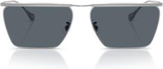 Oliver Peoples Jil Sander Edition 2 59mm Sunglasses in Silver /Blue at Nordstrom