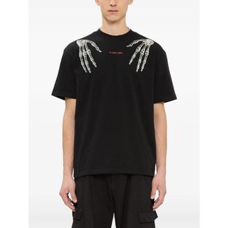 44 Label Group Time Skeleton-print Logo-print T-shirt