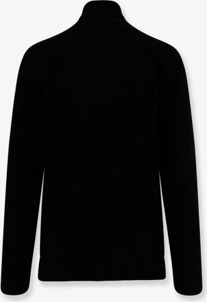 Polo Ralph Lauren Mens Wool And Cashmere Sweater With Logo Black