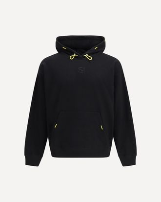 Fendi Felpa con Cappuccio in cotone con logo ricamato Man L