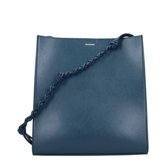Jil Sander Blue Leather Shoulder Womens Bag