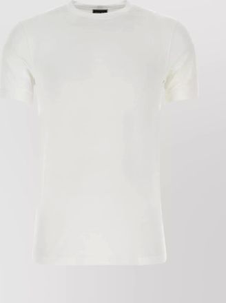 Giorgio Armani ribbed crew-neck stretch viscose t-shirt