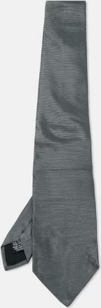 HUGO BOSS Boss By Hugo Boss Grey/metallic Jacquard Silk Tie