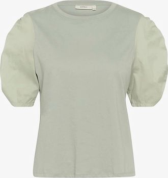 Inwear Womens Payanaiw Woven Trim Tshirt In Desert Green