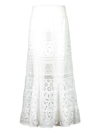 Temptation Positano Piave maxi skirt - women - Cotton - S - White
