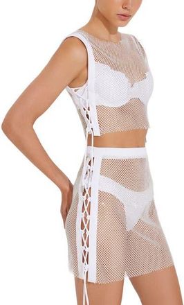 Moeva Alejandra Cover Up Skirt Resortwear in White at Nordstrom, Size X-Small Eu