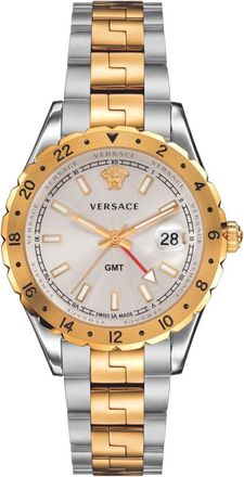 Versace Hellenyium GMT V1103 0015 - Heren - Horloges - Veelkleurig - ONE Size - Tweed - Accessoires