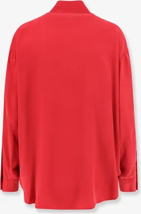 Alysi Womens Shirt, Red Silk
