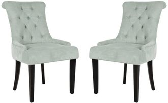 Safavieh Set de 2 sillas de comedor en madera de abedul verde