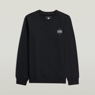 G-Star Logo Sweater - Zwart - Heren