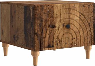 vidaXL Mesa De Caf&eacute; Con Caj&oacute;n Madera Envejecida 49 X 50 X 40 Cm Vidaxl