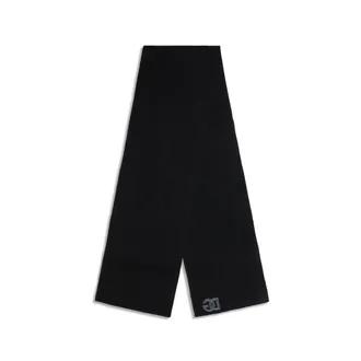Dolce & Gabbana Ribbed Virgin Wool Scarf - Black
