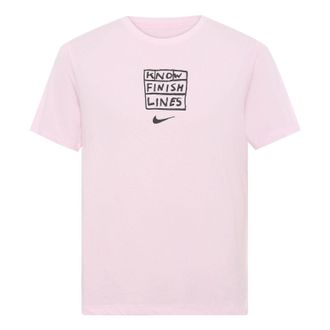 Nike Dri-fit Casual Sports Running Short Sleeve Pink AO0630-663