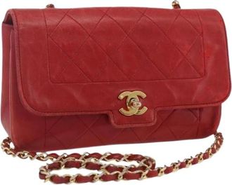 Chanel Pre-owned Cross Body Bags, female, Red, Size: ONE SIZE Pre-owned Vintage Shoulder Bag