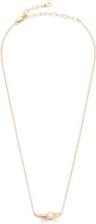 Ettika Liquid Faux Pearl Pendant Necklace in Gold at Nordstrom