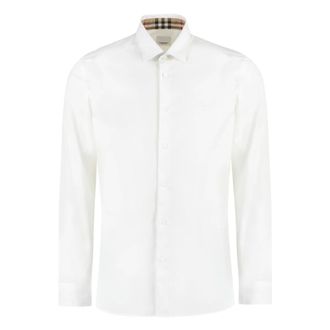 Burberry Heren, Overhemden, Wit, Maat: XL Katoen