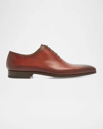 Magnanni Men & apos;s Cruz Square-Toe Leather Oxfords