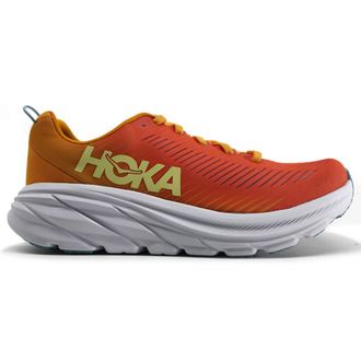 Hoka One One Hoka Rincon 3 Synthetic Textile Womens Low Top Trainers - Camellia Radiant Yellow - Size:UK 7.5