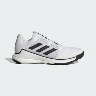 adidas adidas Performance Unisex Crazyflight Shoes - White & Black - Size UK 4.5