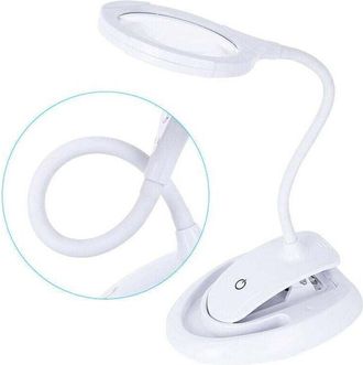OEM Lupa Led Recargable De 5x/10x Con Tr&iacute;pode Y Pinza - Iluminaci&oacute;n Ajustable Para Una Lectura Precisa Y Proyectos De Bricolaje