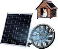 OEM Ventilador Extractor Con Panel Solar De 30 W Y 18 V, Resistente Al Agua Ip65 Para Exteriores, Ventilador Extractor Port&aacute;til Para Caravanas, Invernader