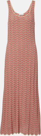 Rixo Abito lungo Bondi in maglia di cotone