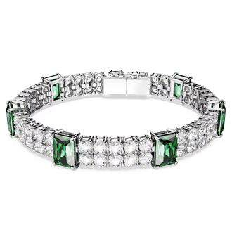 Swarovski Matrix Tennis Armband - unisex - Armbanden - Grijs - ONE Size - Accessoires