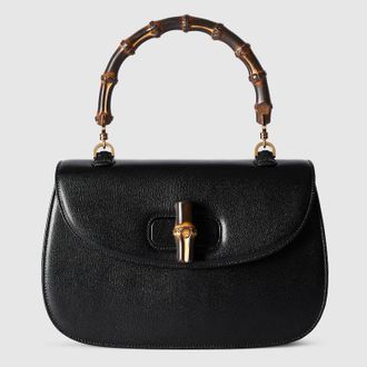 Gucci Bamboo 1947 Medium Bag, Black, Leather