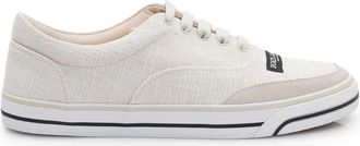 Dolce & Gabbana Sailing Linen Sneaker - Heren - Sneakers - Wit - 42 EU - Katoen - Schoenen