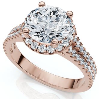 Pompeii3 2 1/3Ct Diamond Waverly Lab Grown Engagement Ring White, Yellow or Rose Gold