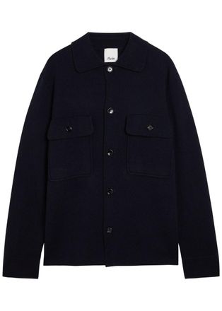 Allude Wool and Cashmere-blend Overshirt - Black - XL