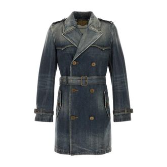 Burberry A1322 Trenchcoat - Heren - Trenchcoats - Blauw - L - Jassen