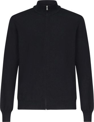 Gran Sasso Giubbino M/L Zip Cardigan - Knitwear - Hombre - Azul - 3XL